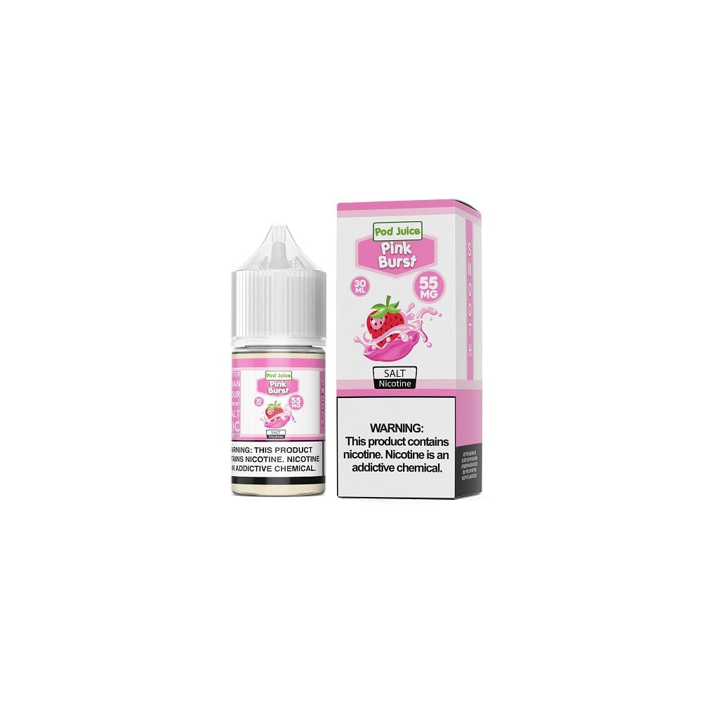 Pod Juice Salt TFN Series E-Liquid | 30mL | 55mg | (Salt Nic) | Pink Burst with packaging