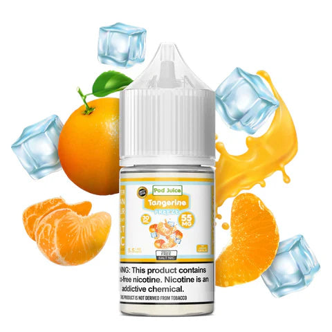 Pod Juice Salt TFN Series E-Liquid | 30mL | 55mg | (Salt Nic) | Tangerine Freeze