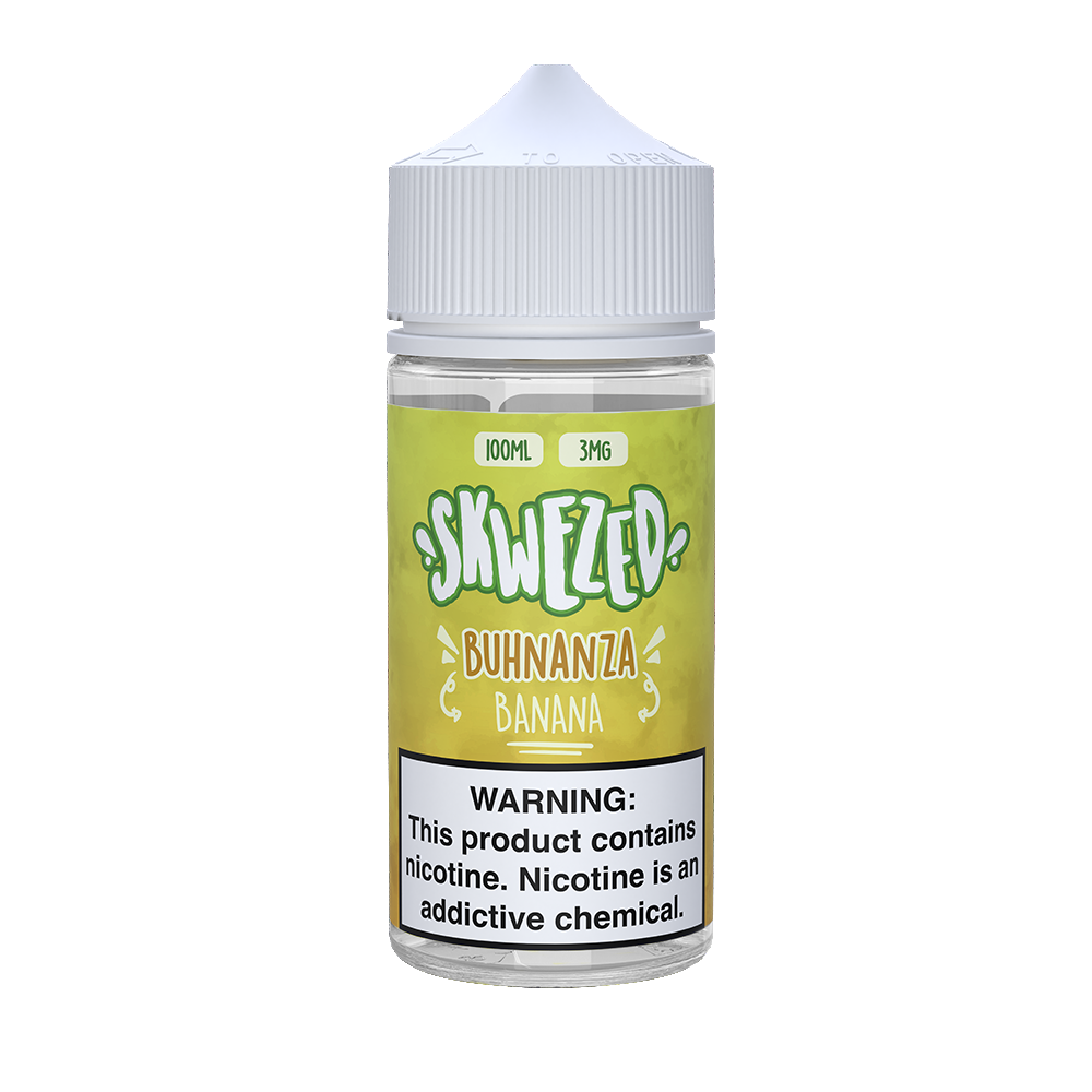 Skwezed Series E-Liquid | 100mL | 3mg | (Freebase) | Buhnanza Banana
