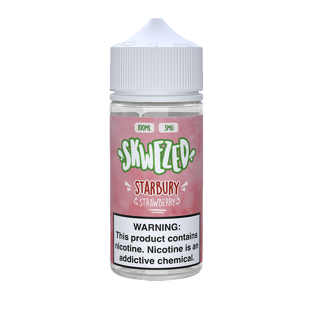 Skwezed Series E-Liquid | 100mL | 3mg | (Freebase) | Starbury (Strawberry)