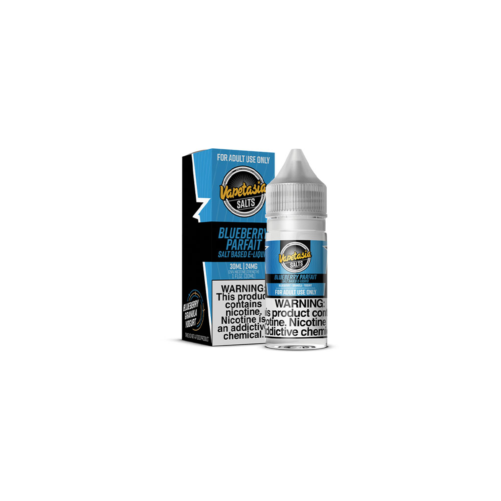 Vapetasia Salt Series E-Liquid | 30mL | 24mg | (Salt Nic) | Blueberry Parfait with Packaging