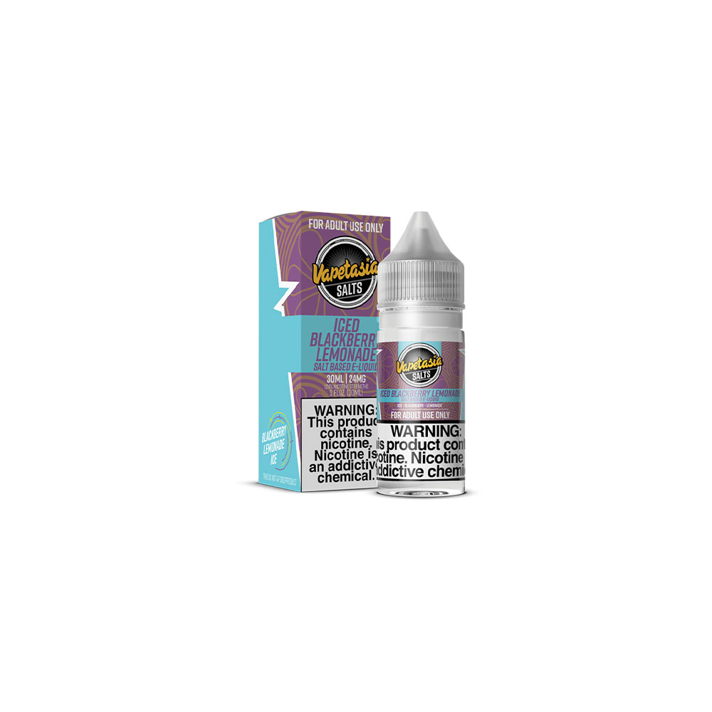 Vapetasia Salt Series E-Liquid | 30mL | 24mg | (Salt Nic) | Iced Blackberry Lemonade with Packaging