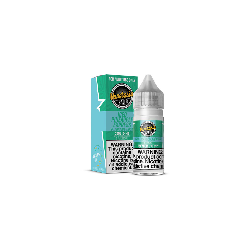Vapetasia Salt Series E-Liquid | 30mL | 24mg | (Salt Nic) | Iced Pineapple Express with Packaging