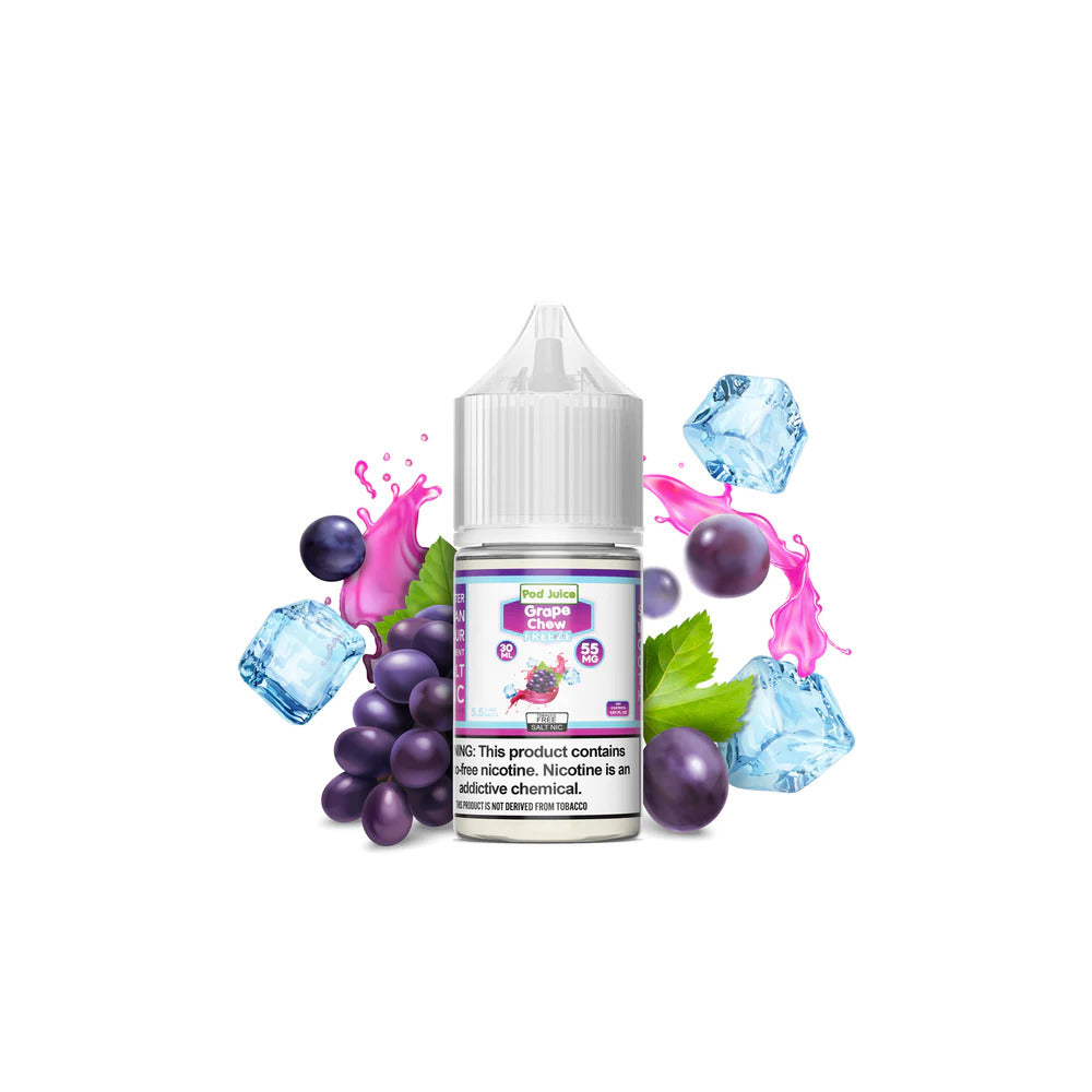 Pod Juice Salt Series E-Liquid | 30mL | 55mg | Orange Grape Freeze