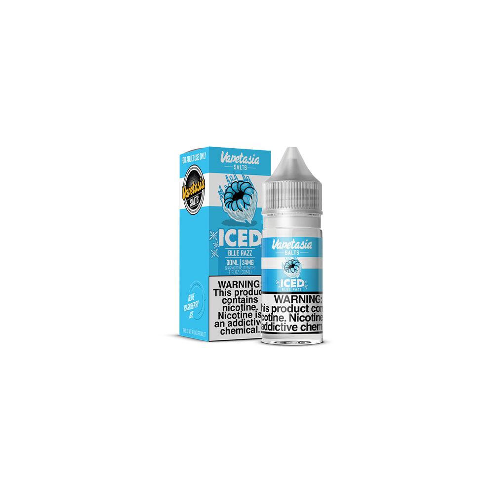 Vapetasia Salt Series E-Liquid | 30mL | 24mg | (Salt Nic) | Killer Fruits Blue Razz Iced with Packaging