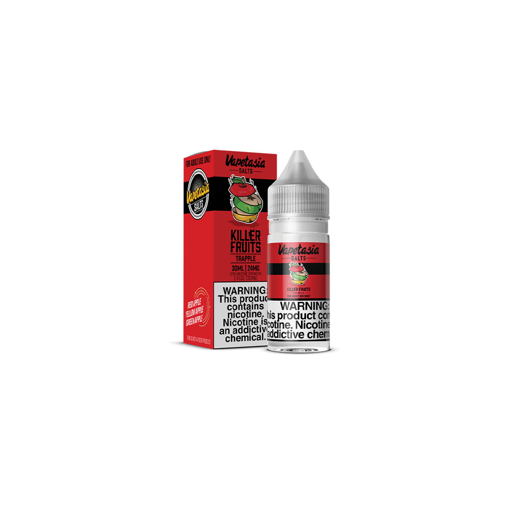 Vapetasia Salt Series E-Liquid | 30mL | 24mg | (Salt Nic) | Killer Fruits Trapple with Packaging