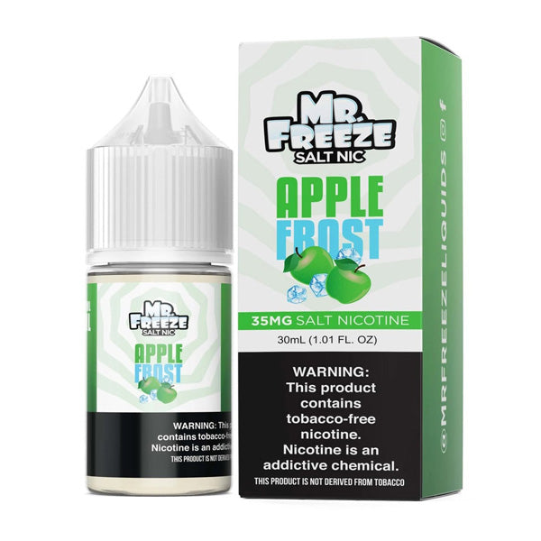 Mr. Freeze TFN Salt Series E-Liquid | 30mL | 35mg | Salt Nic | Apple Frost with packaging