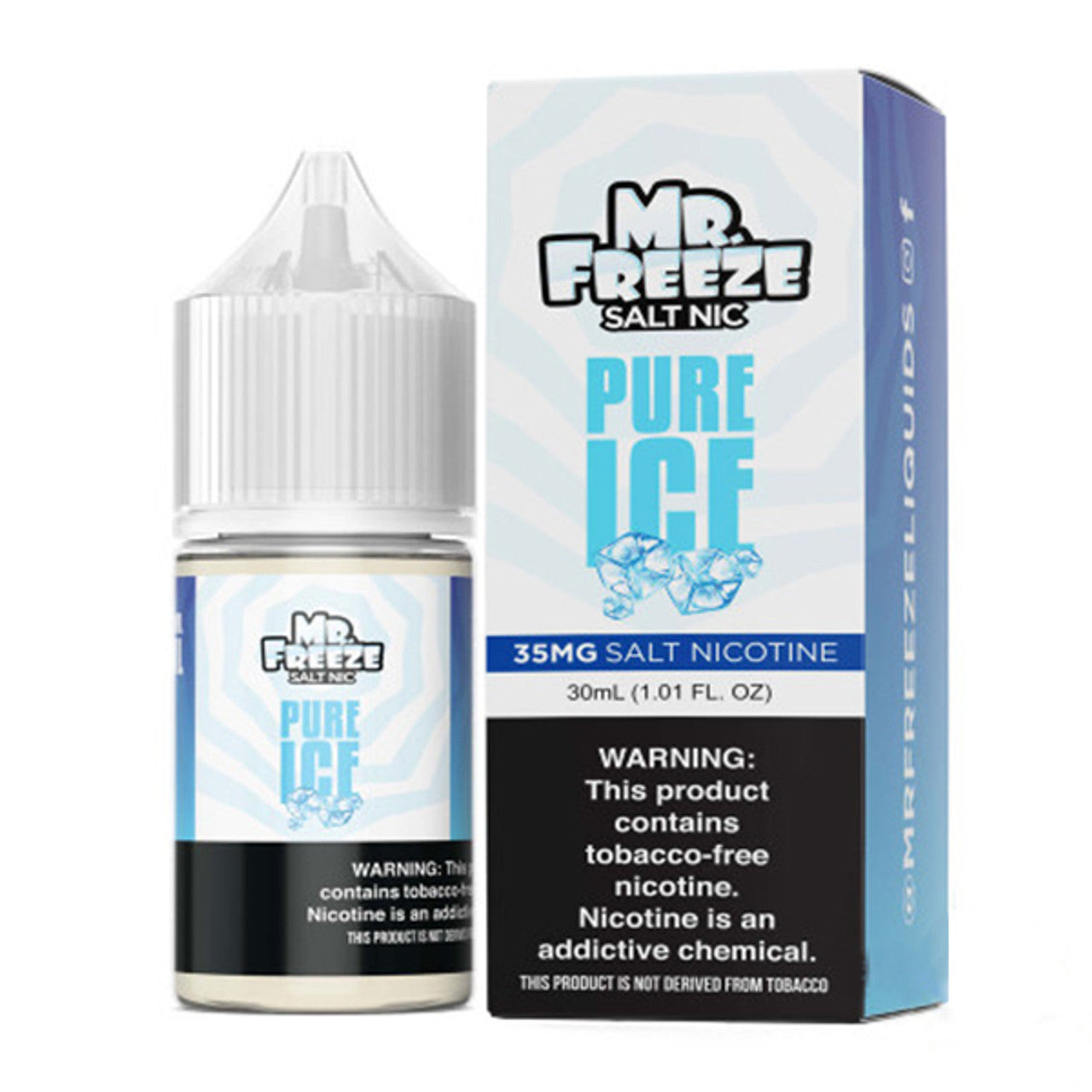 Mr. Freeze TFN Salt Series E-Liquid | 30mL | 35mg | Salt Nic | Pure Ice with packaging