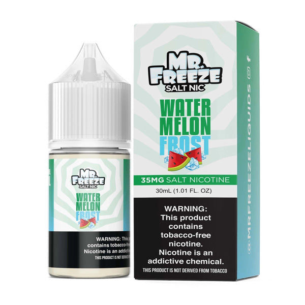 Mr. Freeze TFN Salt Series E-Liquid | 30mL | 35mg | Salt Nic | Watermelon Frost with packaging