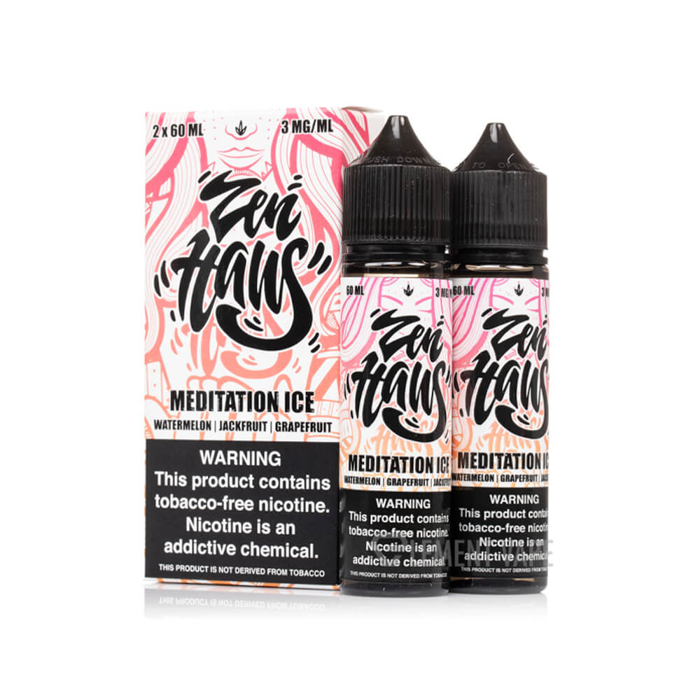 Zen Haus Series E-Liquid 120mL – Freebase – 60mL 2-Pack - Meditation ICE
