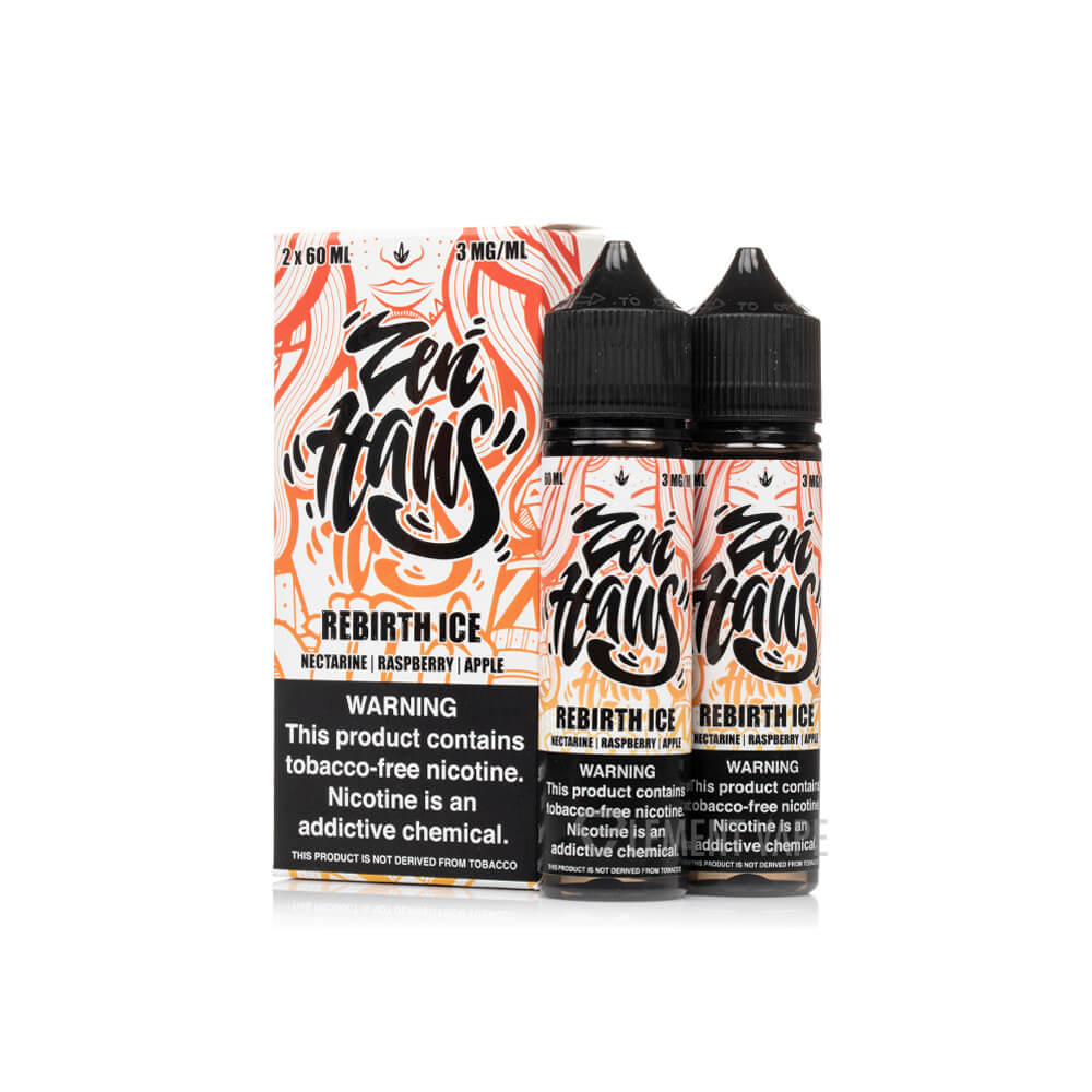 Zen Haus Series E-Liquid 120mL – Freebase – 60mL 2-Pack - Rebirth ICE