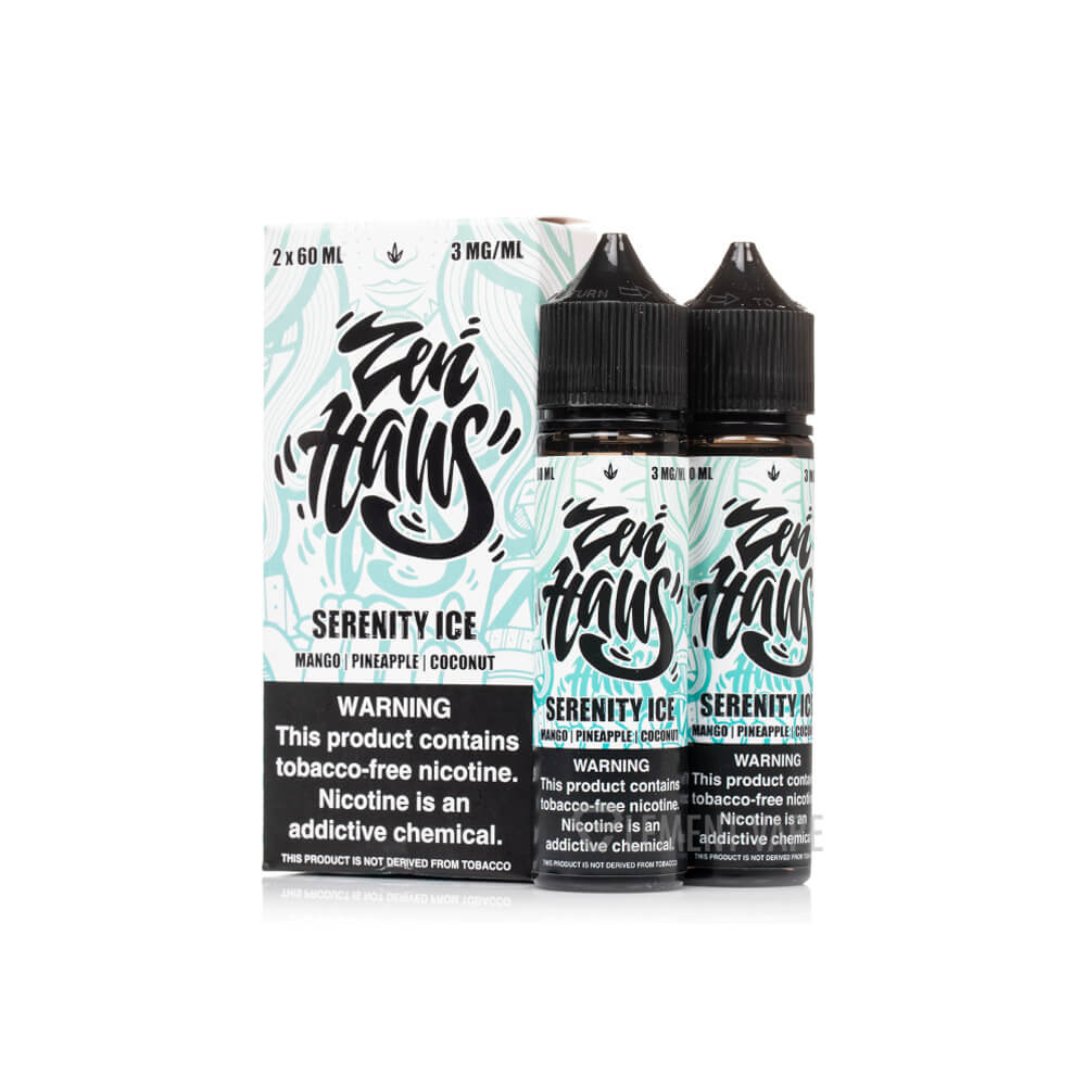 Zen Haus Series E-Liquid 120mL – Freebase – 60mL 2-Pack - Serenity ICE