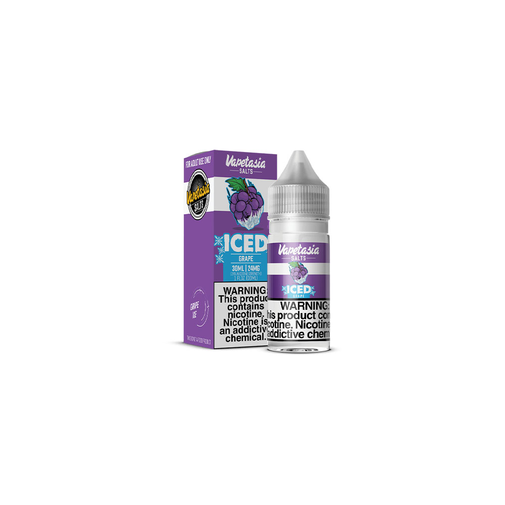 Vapetasia Salt Series E-Liquid | 30mL | 24mg | (Salt Nic) | Killer Fruits Iced Grape with Packaging