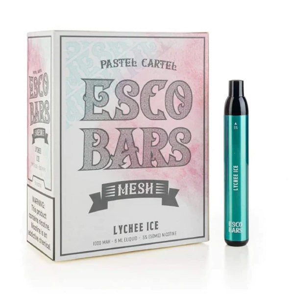 Esco Bars Mesh Disposable 2500 Puffs 6mL 50mg | MOQ 10 | Lychee Ice with Packaging