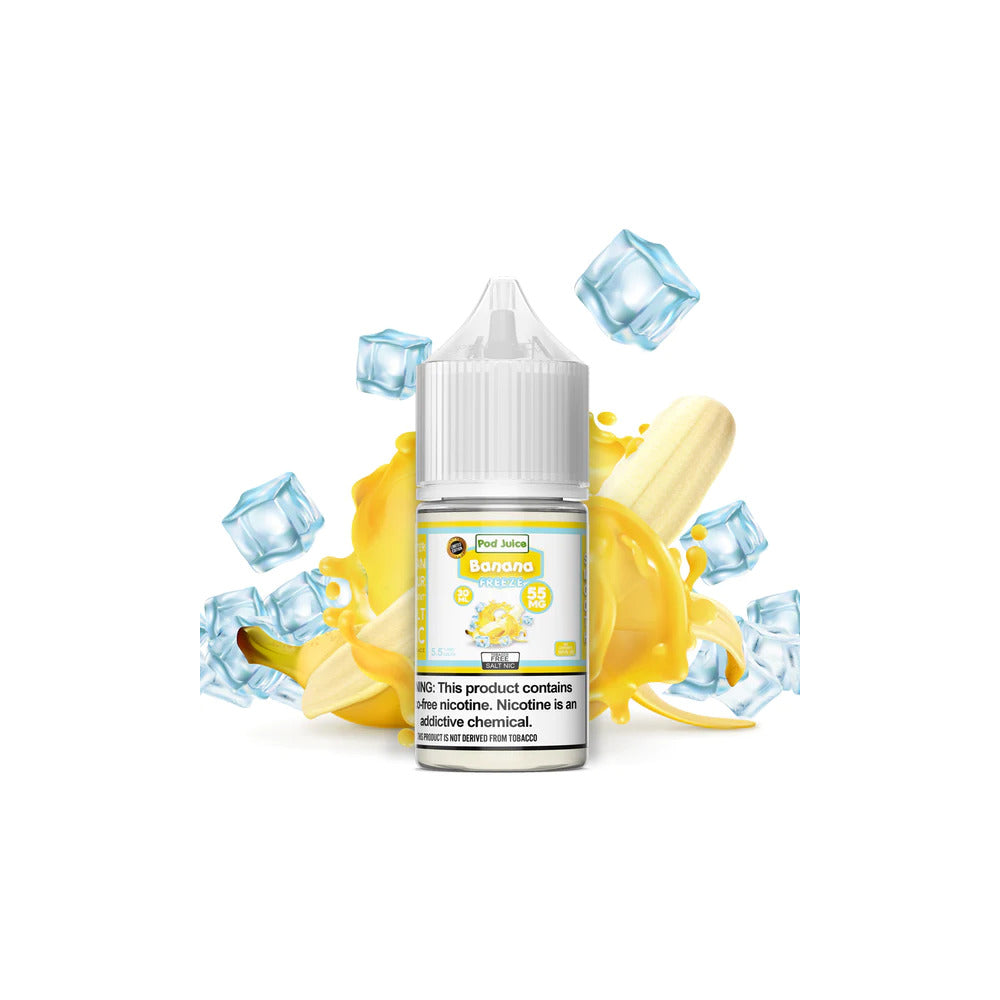 Pod Juice TFN Salt Series E-Liquid | 30mL | Salt Nic | 55mg | Banana Freeze