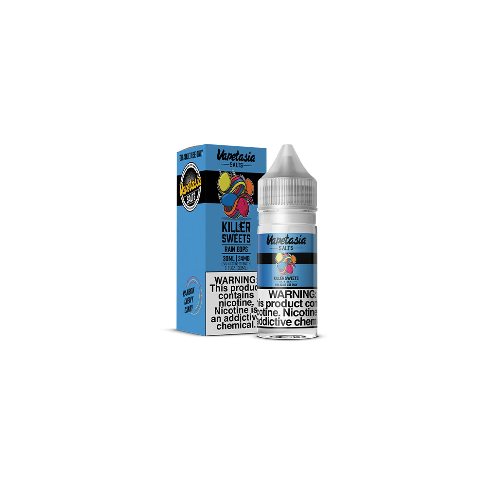 Vapetasia Salt Series E-Liquid | 30mL | 24mg | (Salt Nic) | Killer Sweets Rain Bops with Packaging