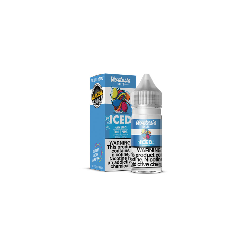 Vapetasia Salt Series E-Liquid | 30mL | 24mg | (Salt Nic) | Iced Sweet Killer Rain Bops with Packaging