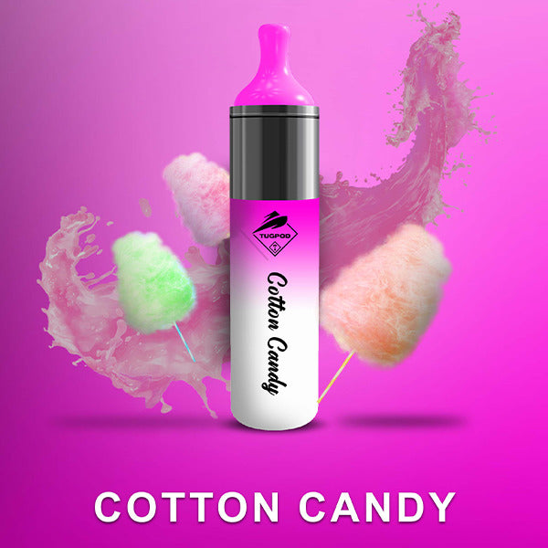 Tugpod EVO Disposable | 4500 Puffs | 10mL | 50Mg | MOQ 10 | Cotton Candy