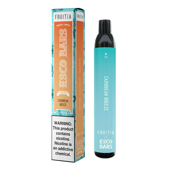 Fruitia Esco Bars Mesh Disposable 2500 Puffs 6mL 50mg | MOQ 10 | Caribbean Breeze with Packaging