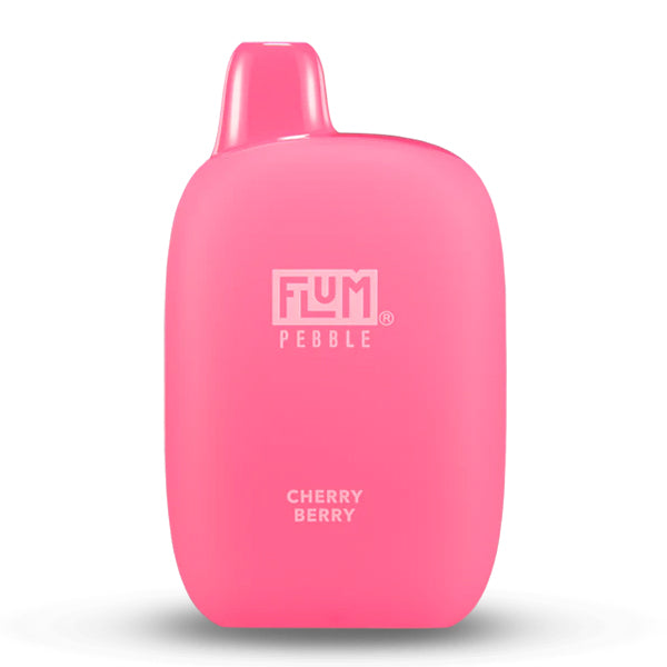 Flum Pebble Disposable | 6000 Puffs | 14mL | 50mg | MOQ 10 | Cherry Berry