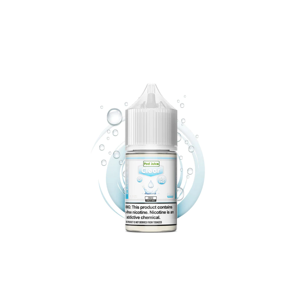 Pod Juice TFN Salt Series E-Liquid | 30mL | Salt Nic | 55mg | Clear
