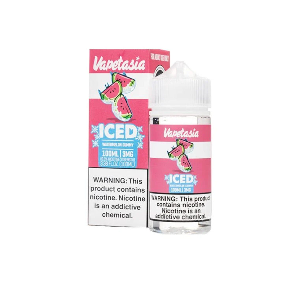 Vapetasia Series E-Liquid 100mL (Freebase) - Iced Killer Sweets Watermelon Gummy with packaging