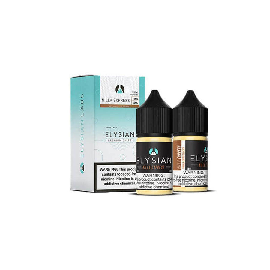 Elysian Salt Series E-Liquid | x2-30mL | (Salt Nic) | 12mg | Nilla Express with packaging