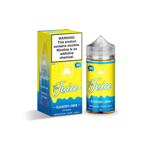 Jam Monster Juice Series E-Liquid | 100mL | 3mg | (Freebase) | Blueberry Lemon with packaging
