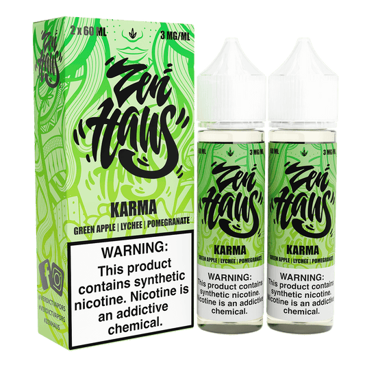 Zen Haus Series E-Liquid 120mL – Freebase – 60mL 2-Pack - Karma