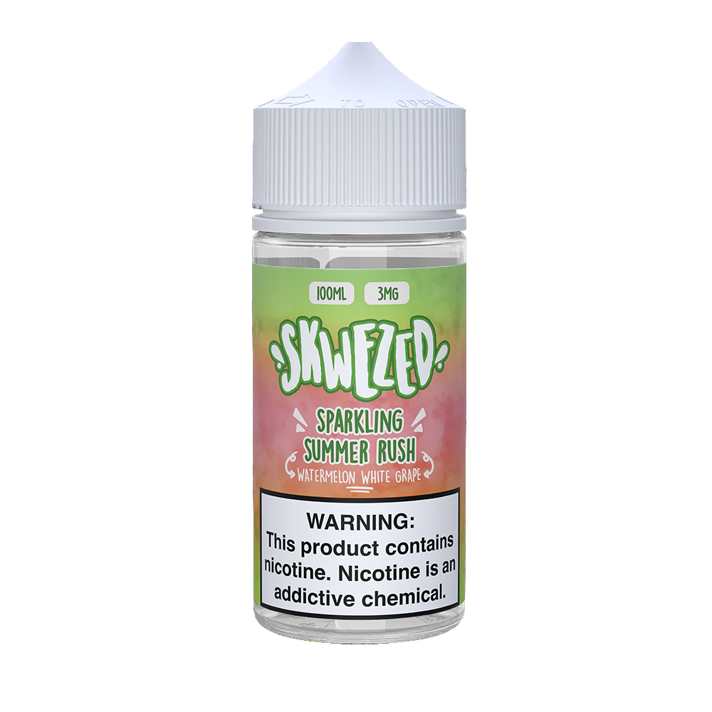 Skwezed Series E-Liquid | 100mL | 3mg | (Freebase) | Sparkling Summer Rush Watermelon White Grape)