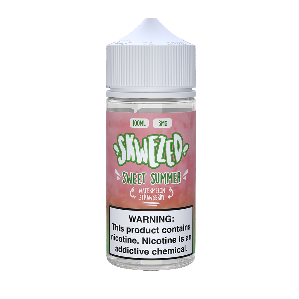 Skwezed Series E-Liquid | 100mL | 3mg | (Freebase) | Sweet Summer (Watermelon Strawberry)