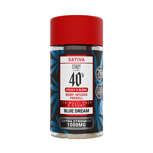 STIIIZY Pre Rolled Multi Pack – (.7g x 5 Pre Rolls) DELTA 8 | HHC | X BLEND | 3.5 Gram | 1000MG