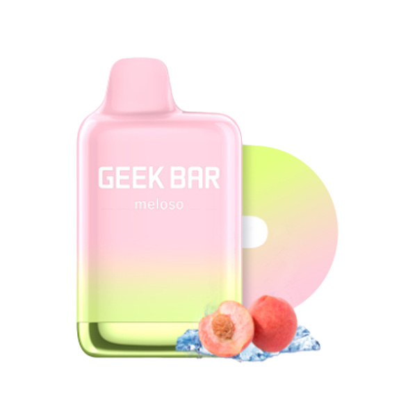 Geek Bar Meloso Max Disposable | 9000 Puffs | 14mL | 50mg | MOQ 5 | Peach Ice