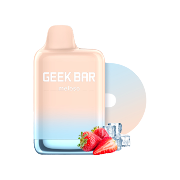 Geek Bar Meloso Max Disposable | 9000 Puffs | 14mL | 50mg | MOQ 5 | Strawberry Ice