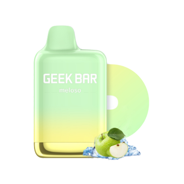 Geek Bar Meloso Max Disposable | 9000 Puffs | 14mL | 50mg | MOQ 5 | Sour Apple Ice