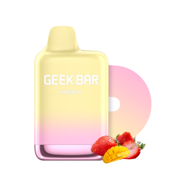 Geek Bar Meloso Max Disposable | 9000 Puffs | 14mL | 50mg | MOQ 5 | Strawberry Mango