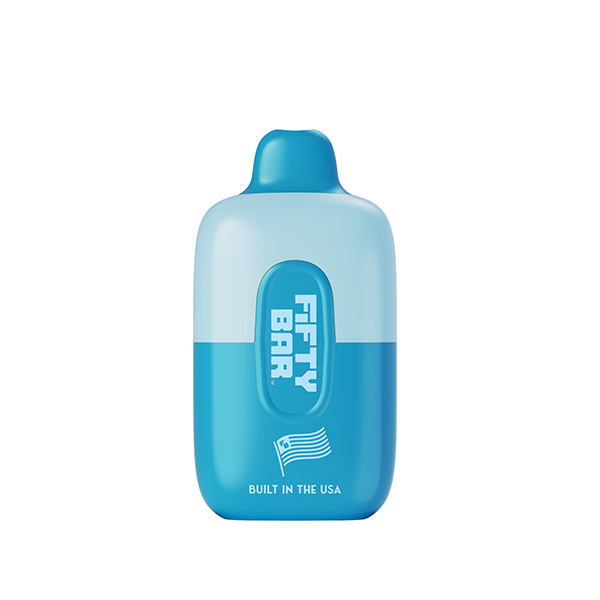 Fifty Bar Disposable | 6500 Puffs | 16mL | 50Mg | MOQ 5 | Blue Razzle Ice
