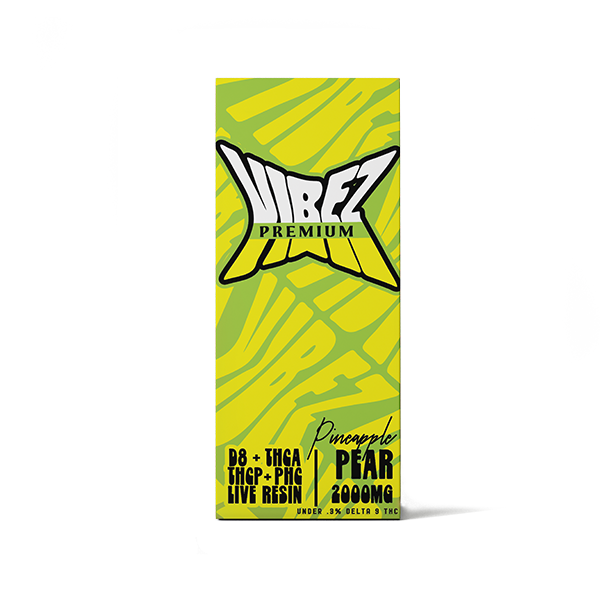 Premium Vibez D8 + THGA + THGP + PHG Live Resin Disposable (2g) - Pineapple Pear