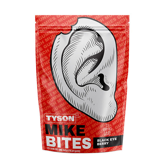 Tyson 2.0 D9 Mike Bites Gummies (500mg 20ct Pouch) | Black eye Berry