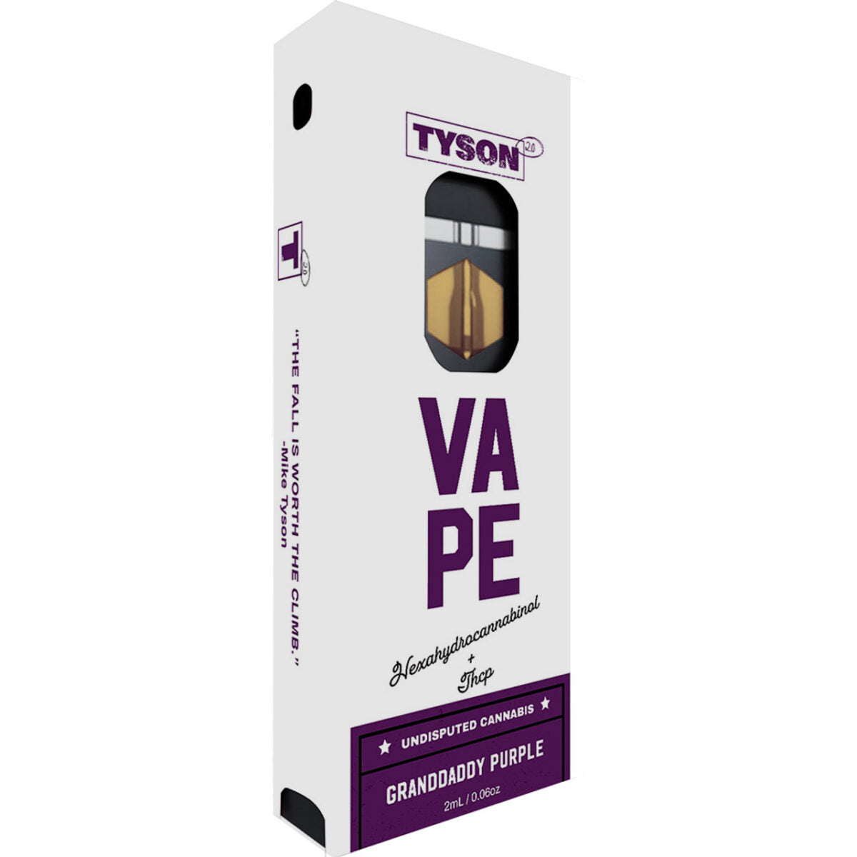 Tyson 2.0 Undisputed HHC+HHCP Preheat Disposable (2g) - Granddaddy Purple