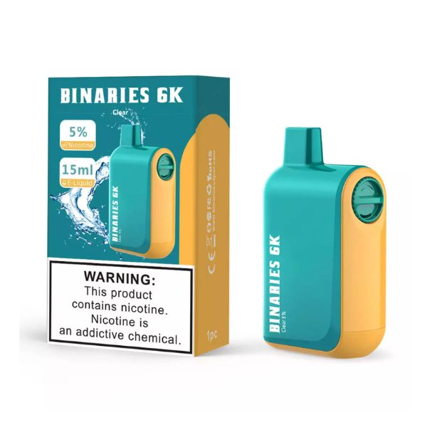 HorizonTech - Binaries Cabin Disposable | 6000 puffs | 15mL | MOQ 10 | Clear with packaging