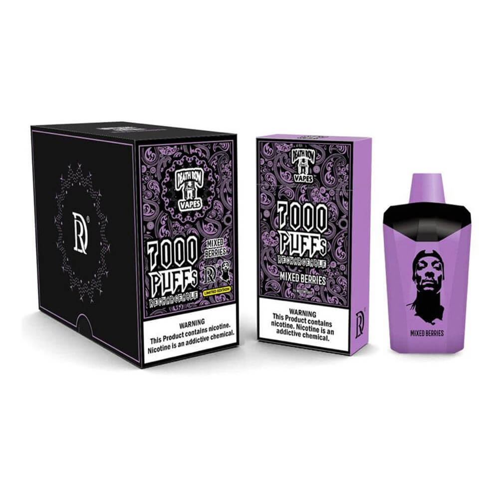 Death Row Vapes Disposable | 7000 Puffs | 12mL | 50mg | MOQ 5 | Mixed Berries