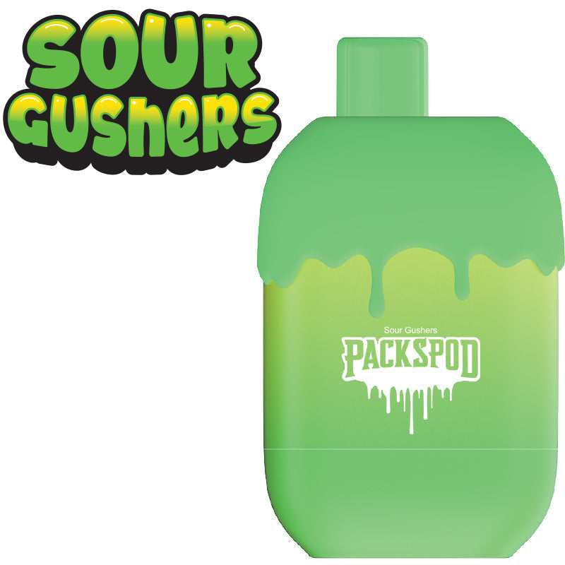 Packspod Disposable | 5000 Puffs | 12mL | 50mg | MOQ 5 | Sour Gushers (Jungle Juice)
