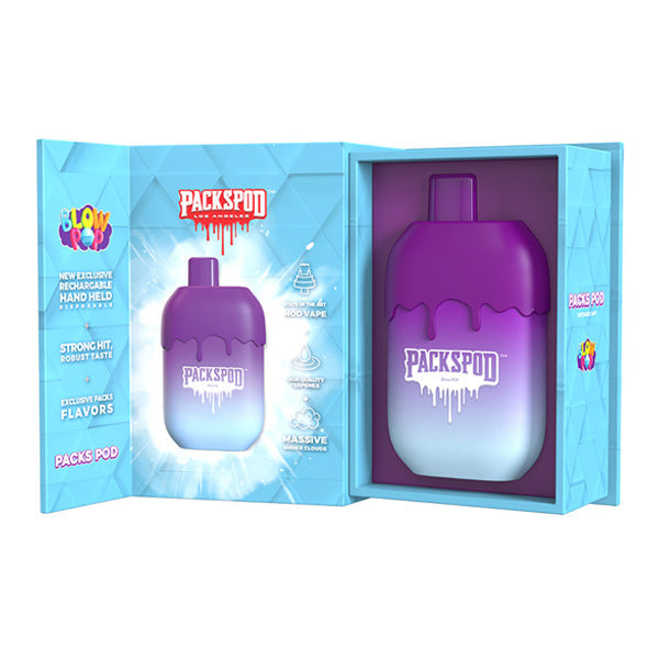 Packspod Disposable | 5000 Puffs | 12mL | 50mg | MOQ 5 | (Limited Edition) Blow Pop with Packaging