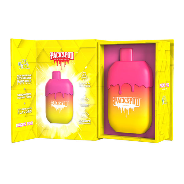 Packspod Disposable | 5000 Puffs | 12mL | 50mg | MOQ 5 | (Limited Edition) Pina Colada with Pina Colada
