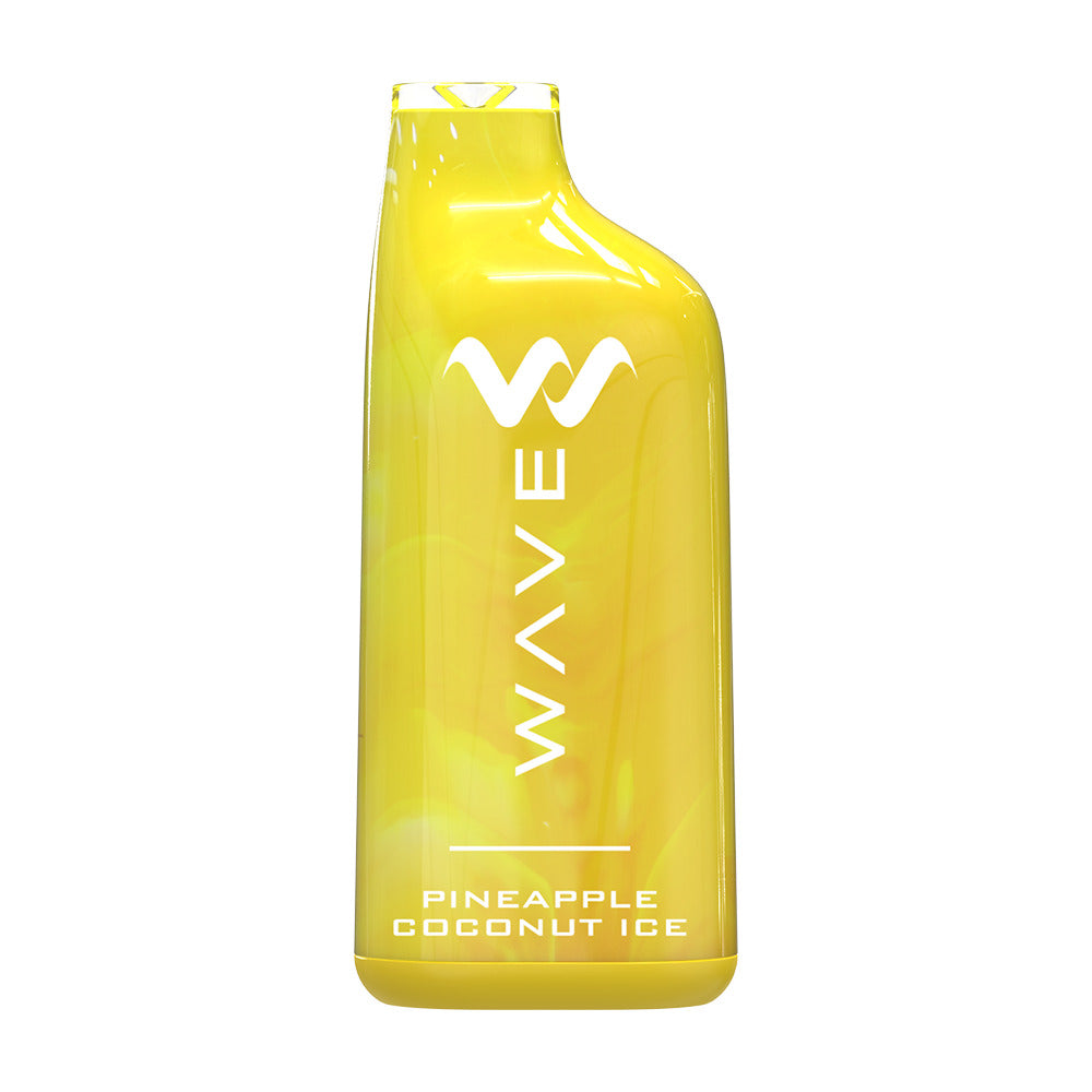 Wave Nicotine Disposable | 8000 Puff | 18mL | 50mg | MOQ 5pc | Pineapple Coconut Ice