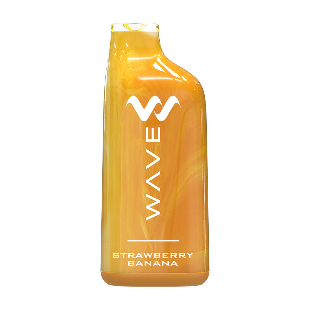 Wave Nicotine Disposable | 8000 Puff | 18mL | 50mg | MOQ 5pc | Strawberry Banana