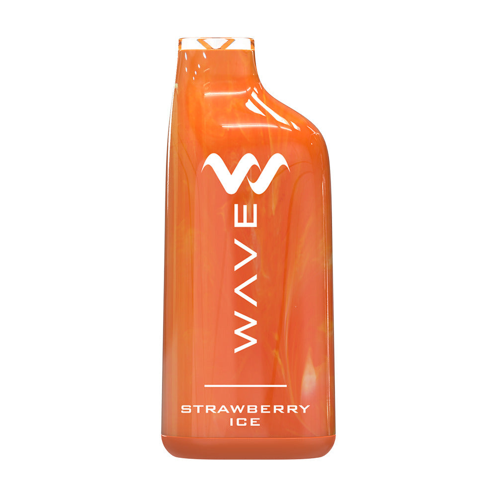 Wave Nicotine Disposable | 8000 Puff | 18mL | 50mg | MOQ 5pc | Strawberry Ice