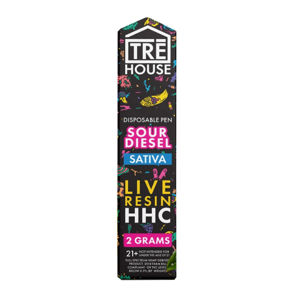 Tre House HHC Disposable (2g) | Sour Diesel HHC with Packaging