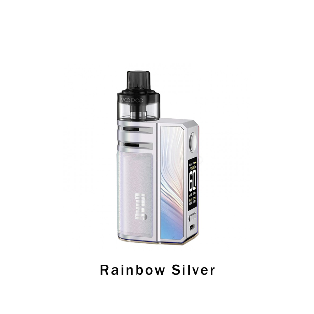 Voopoo Drag E60 Kit | Rainbow Silver